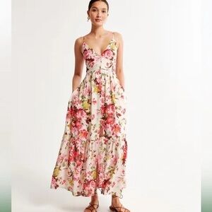 Crinkle Textured Button-Through Maxi Dress